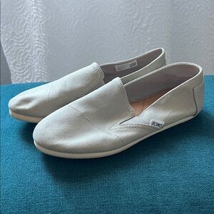 TOMS Light gray Canvas Slip-Ons